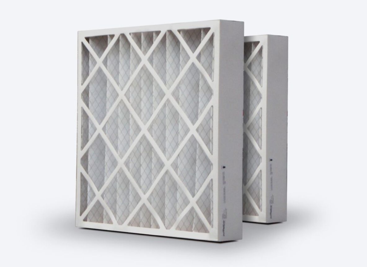 “Pleated HVAC air filter panels for commercial ventilation systems in Dubai, UAE.”