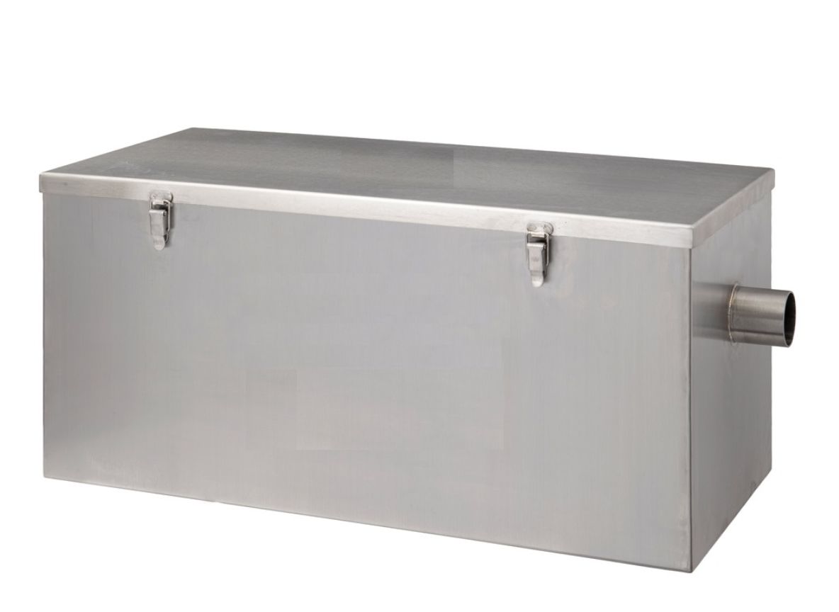 Grease trap installation for commercial kitchen in Dubai Commercial grease trap system installed in Dubai restaurant Industrial grease trap for hotel kitchen drainage in Dubai Underground grease trap setup for food facility in Dubai Stainless steel grease trap supply and installation in Dubai